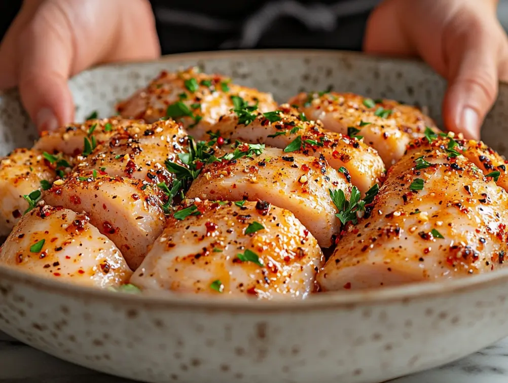 How to cook a lot of chicken breasts at once (seasoning)