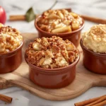 A freshly baked apple dessert showing the crisp, crumble, and cobbler differences (Focus keyword included: What is the difference between apple crisp, apple crumble, and apple cobbler?)