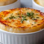 Crab brulee recipe hero shot