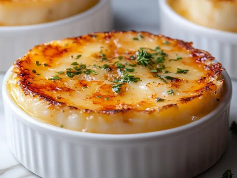 Crab brulee recipe hero shot
