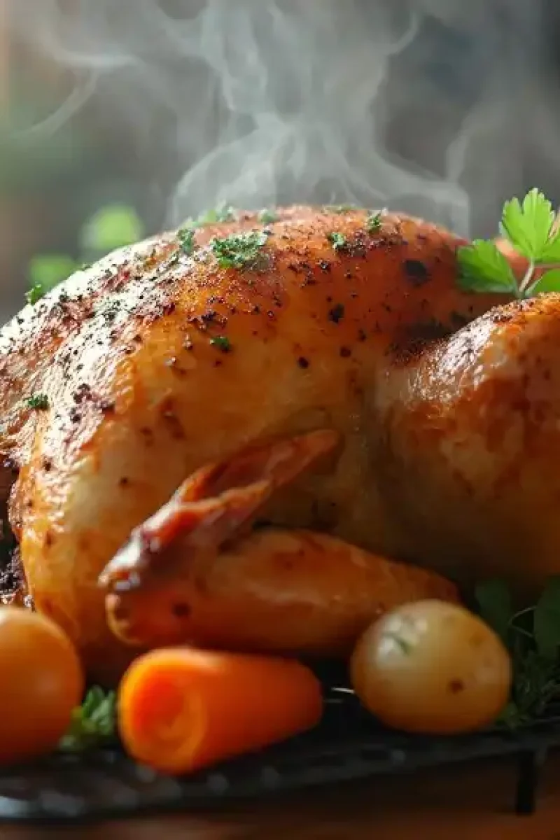 Big piece of chicken roasted to perfection, how to cook a big piece of chicken?